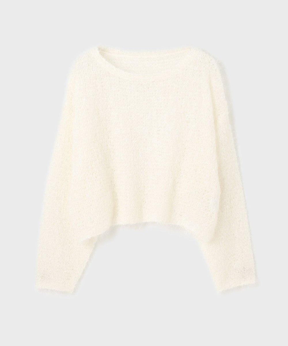 GRACE CONTINENTAL フィルムヤーンニットトップ 