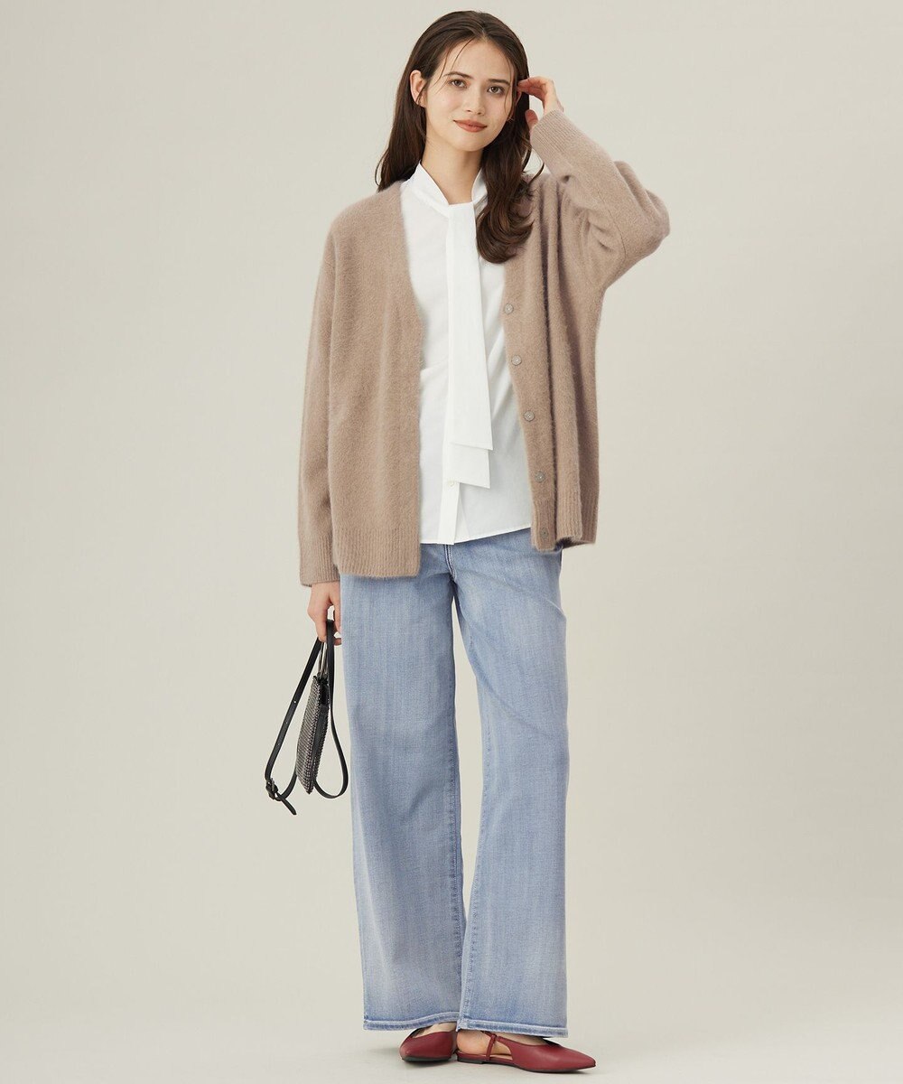 自由区 フォックスウール カーディガン 