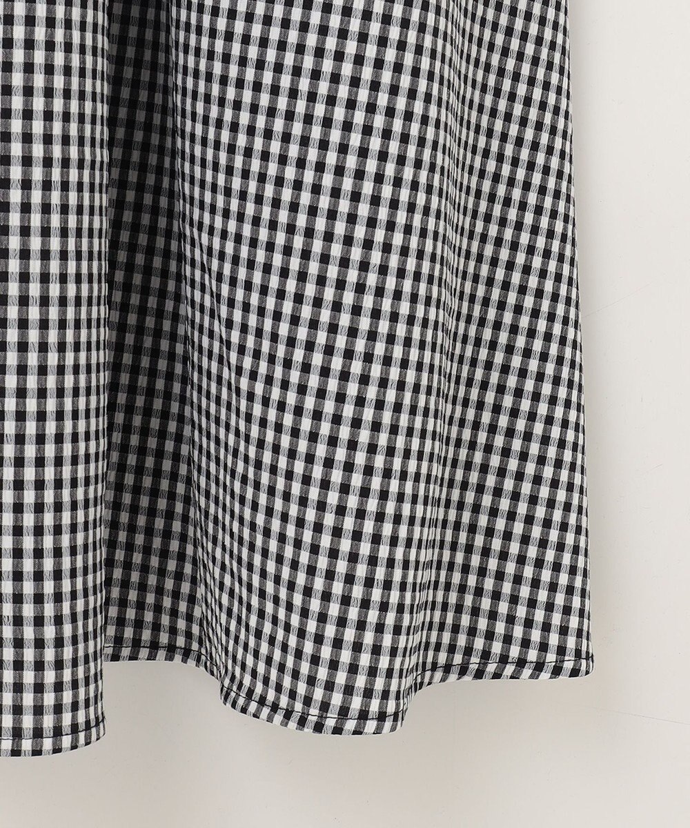 ANY 【洗濯機可能】ギンガムギャザーワンピース 