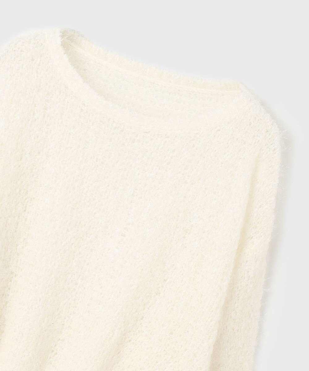 GRACE CONTINENTAL フィルムヤーンニットトップ 