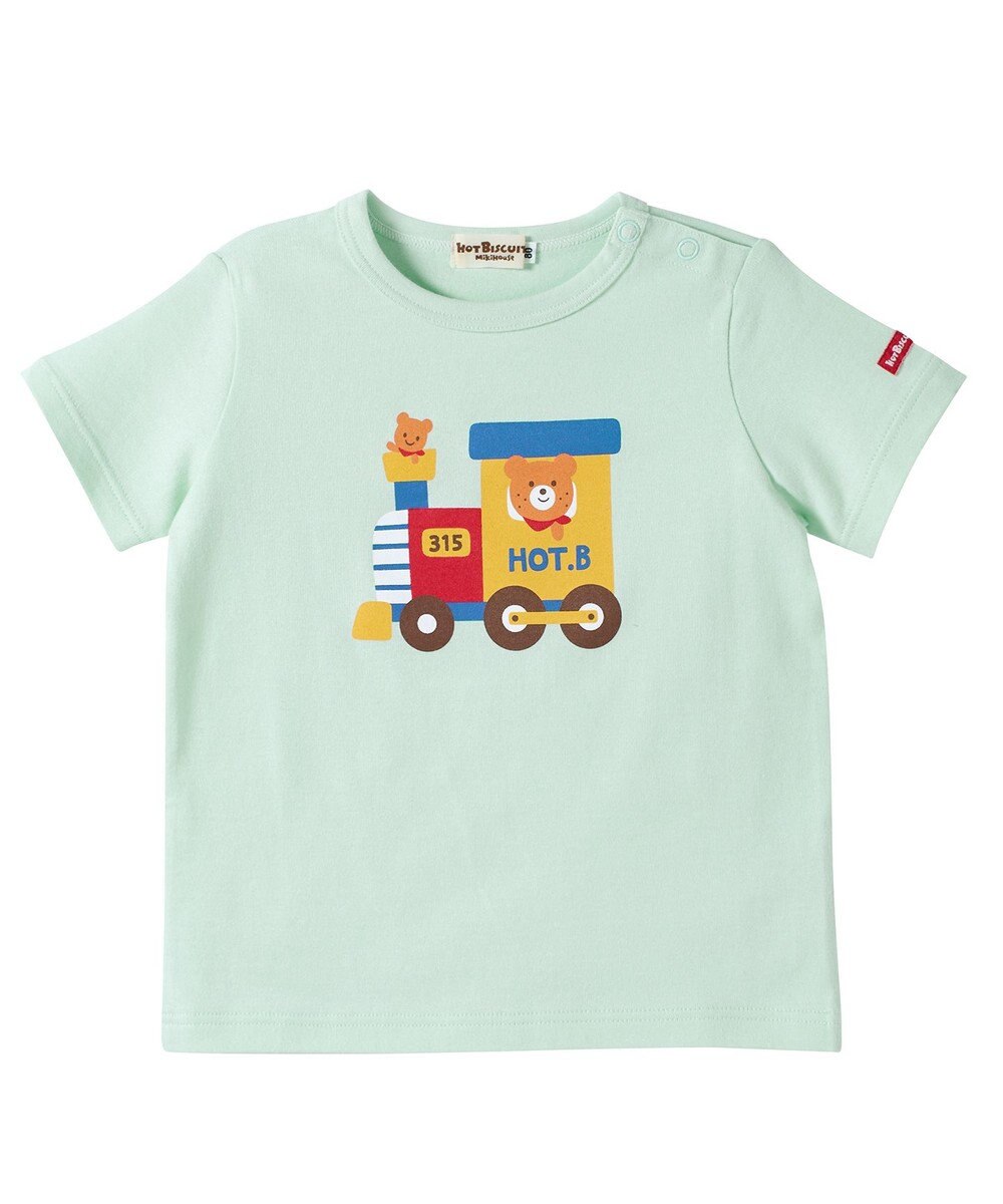 MIKI HOUSE HOT BISCUITS 【80-120cm】プリント 半袖Tシャツ 