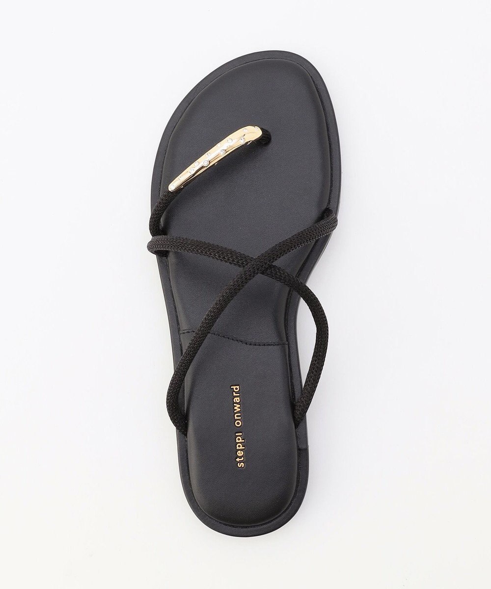 steppi メタルパーツ トング サンダル 