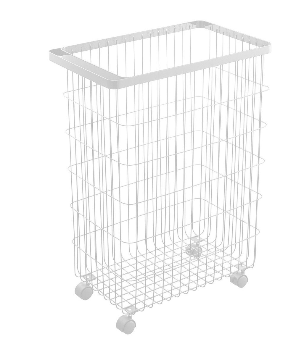 tower ランドリーバスケット タワー キャスター付き  ホワイト 