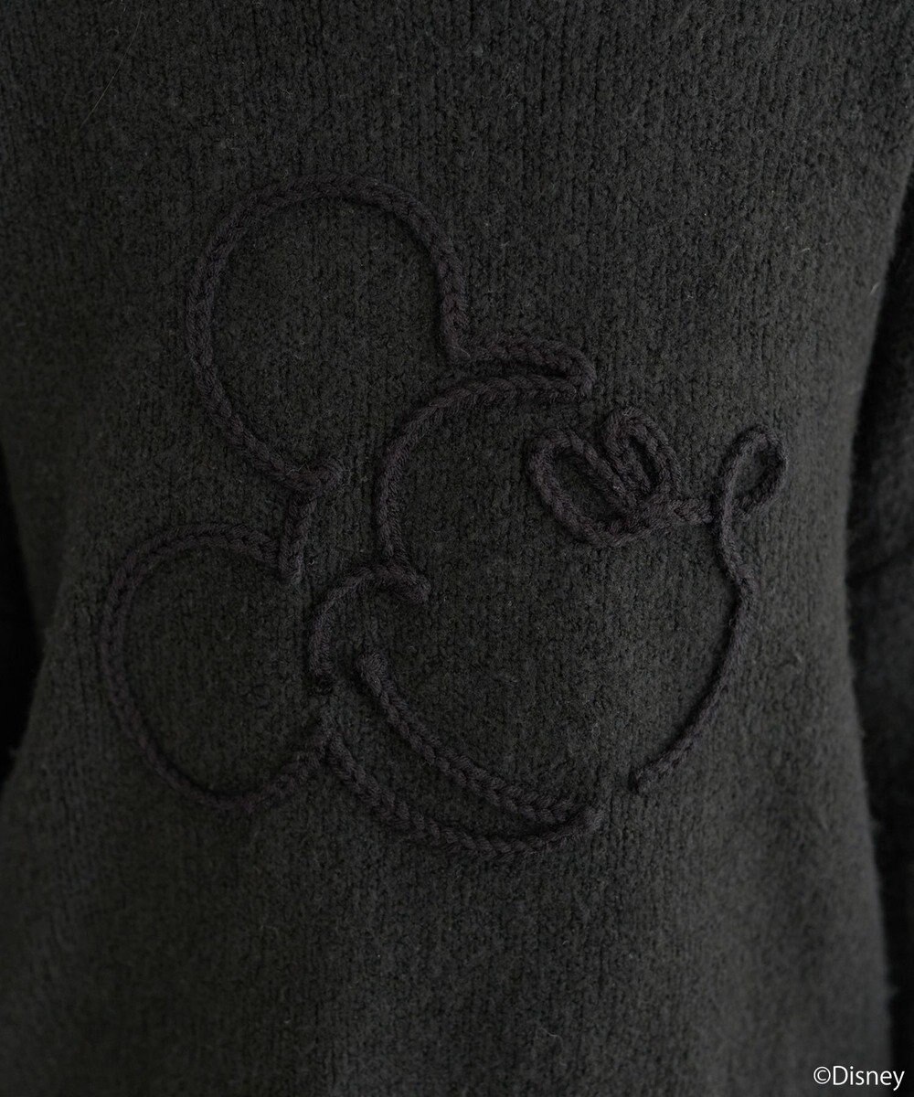 earth music&ecology 【予約】Disney/ミッキーコード刺繍ニットプルオーバー 