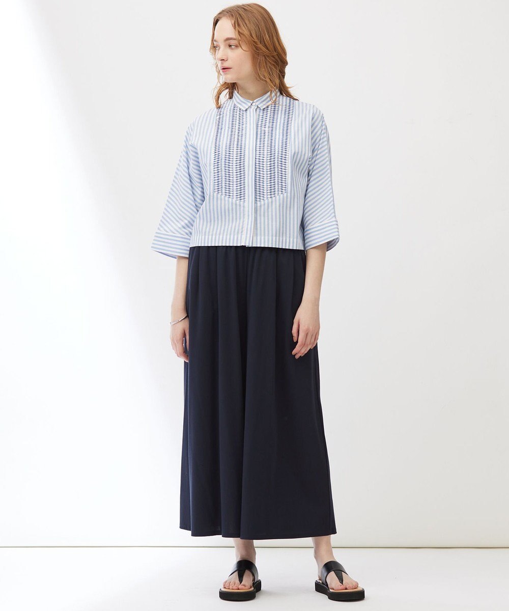 23区 【Indian Factory】コットンポプリン タックディテール シャツ 