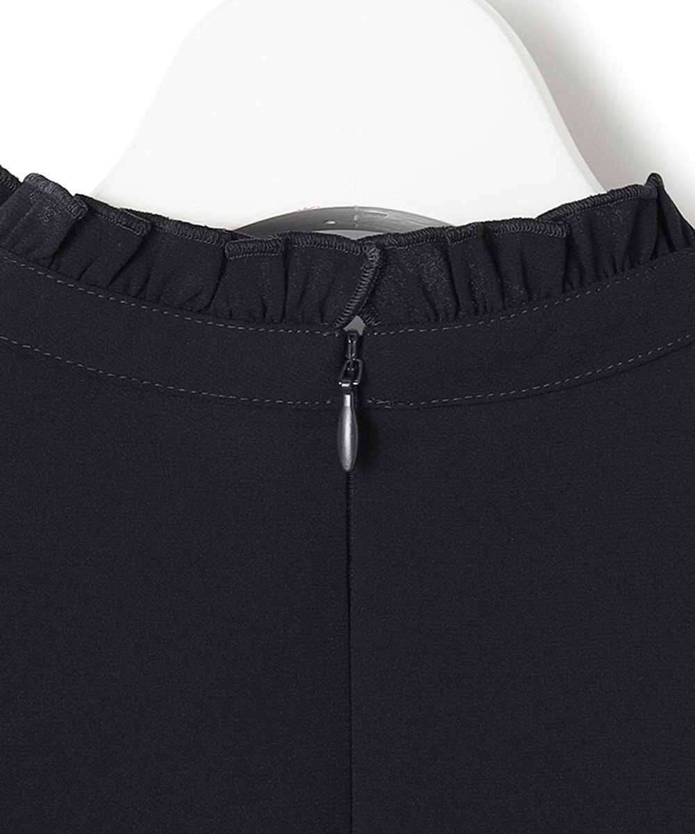 23区 L 【洗える】バックサテンアムンゼン フリルカラー ブラウス 