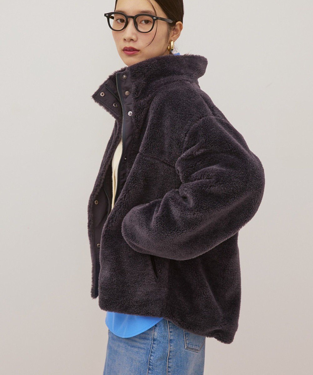 AMERICAN HOLIC スタンドベア風ボアコート 