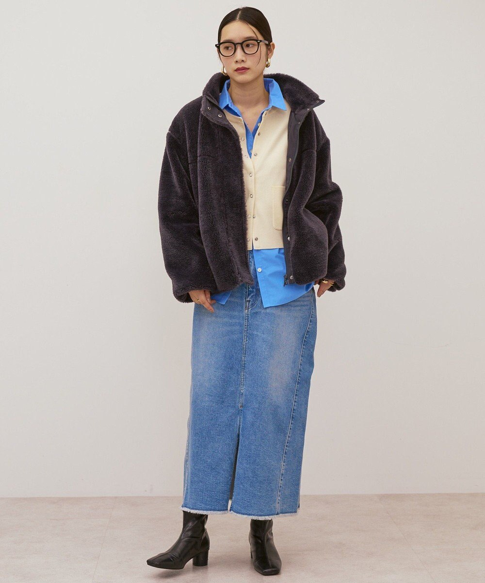 AMERICAN HOLIC スタンドベア風ボアコート 