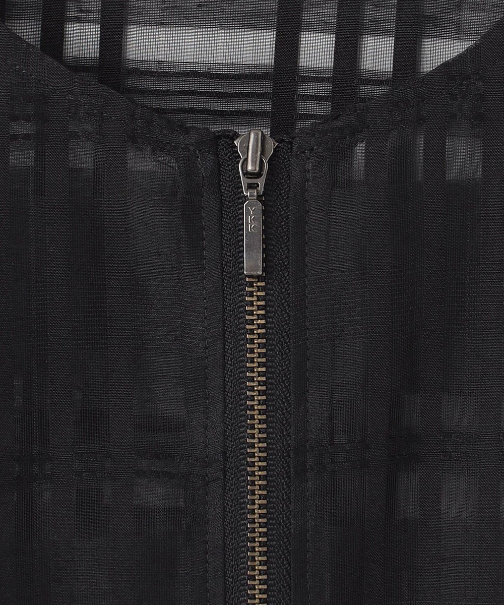 ICB 【洗える】シアードビーチェックブルゾン 