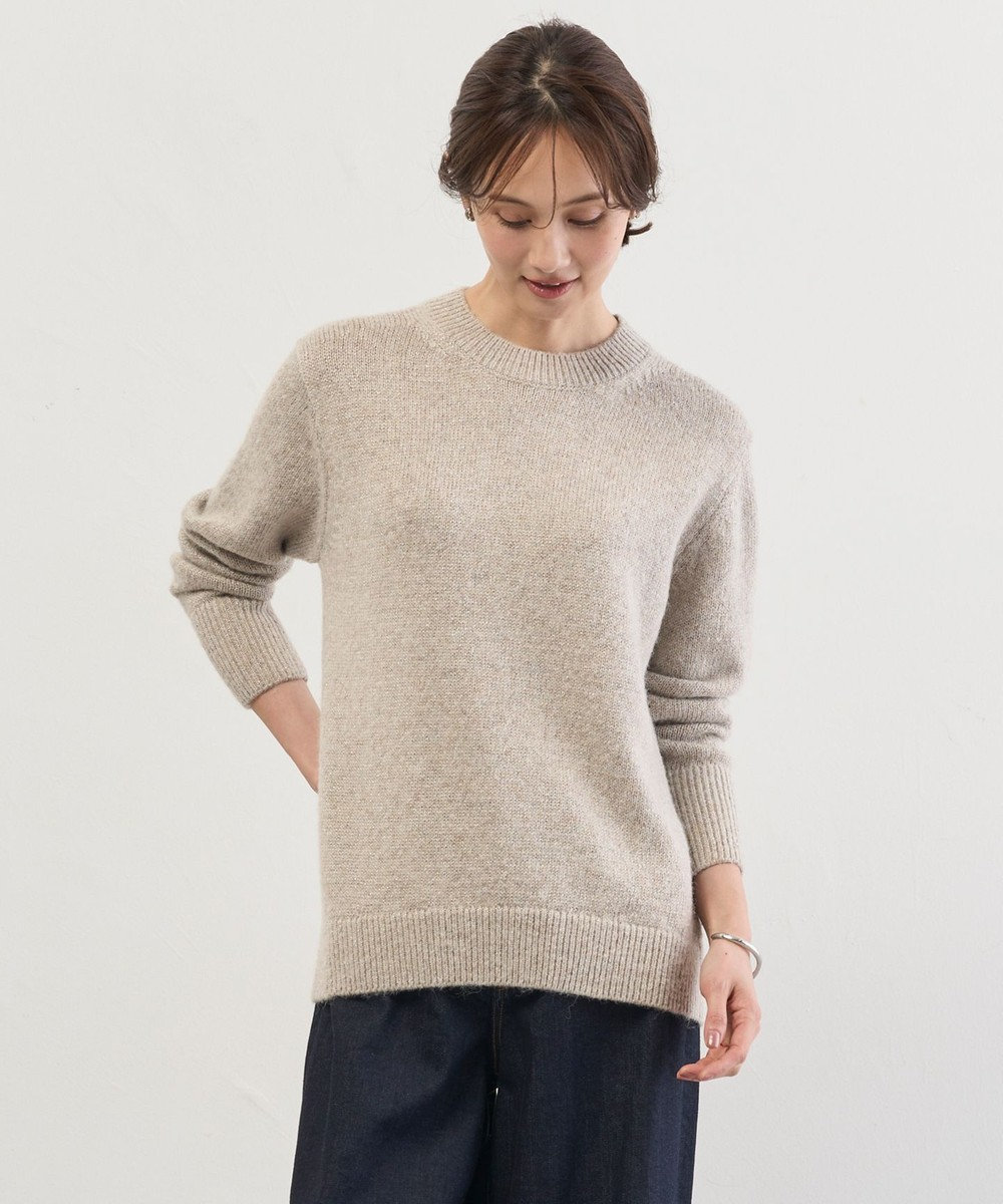 J.PRESS LADIES MIX COLOR クルーネック ニット 