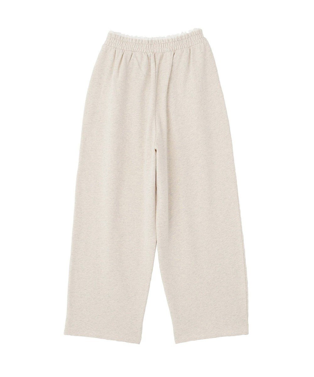 earth music&ecology レースレイヤード風スウェットパンツ 