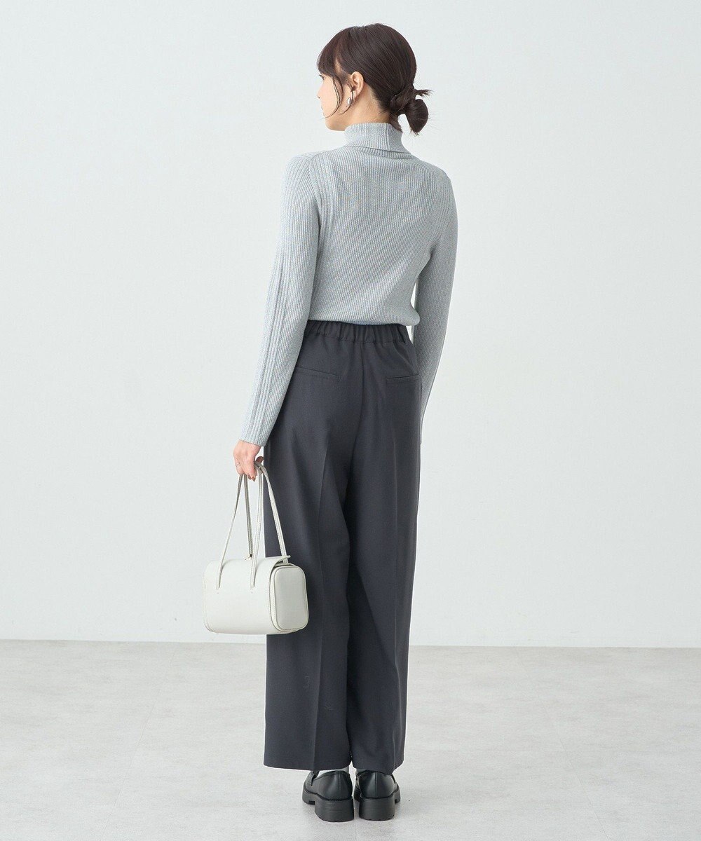 earth music&ecology ラメタートルネックニットプルオーバー 