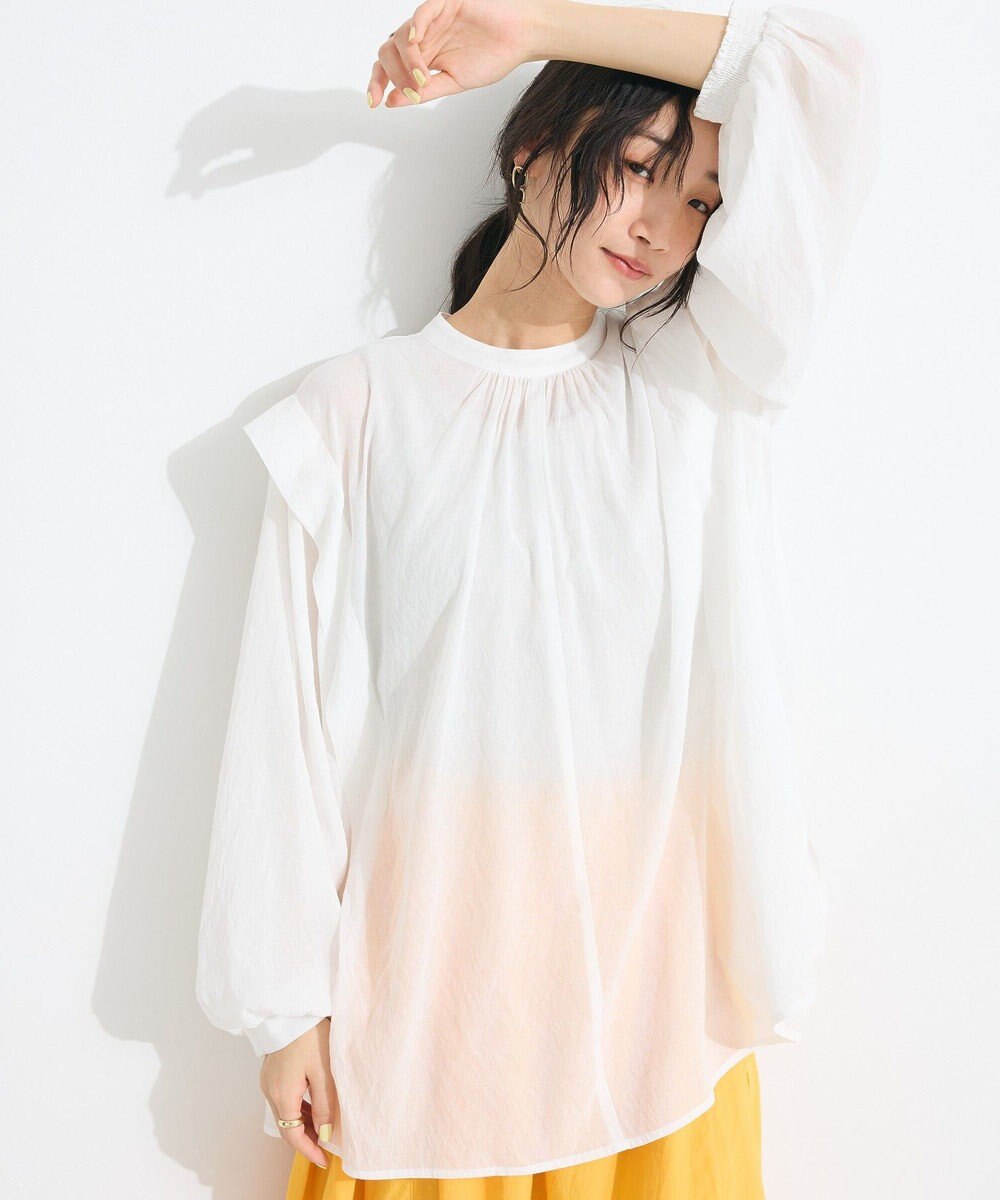 CRAFT STANDARD BOUTIQUE ヴィンテージボイルショルダータックブラウス 