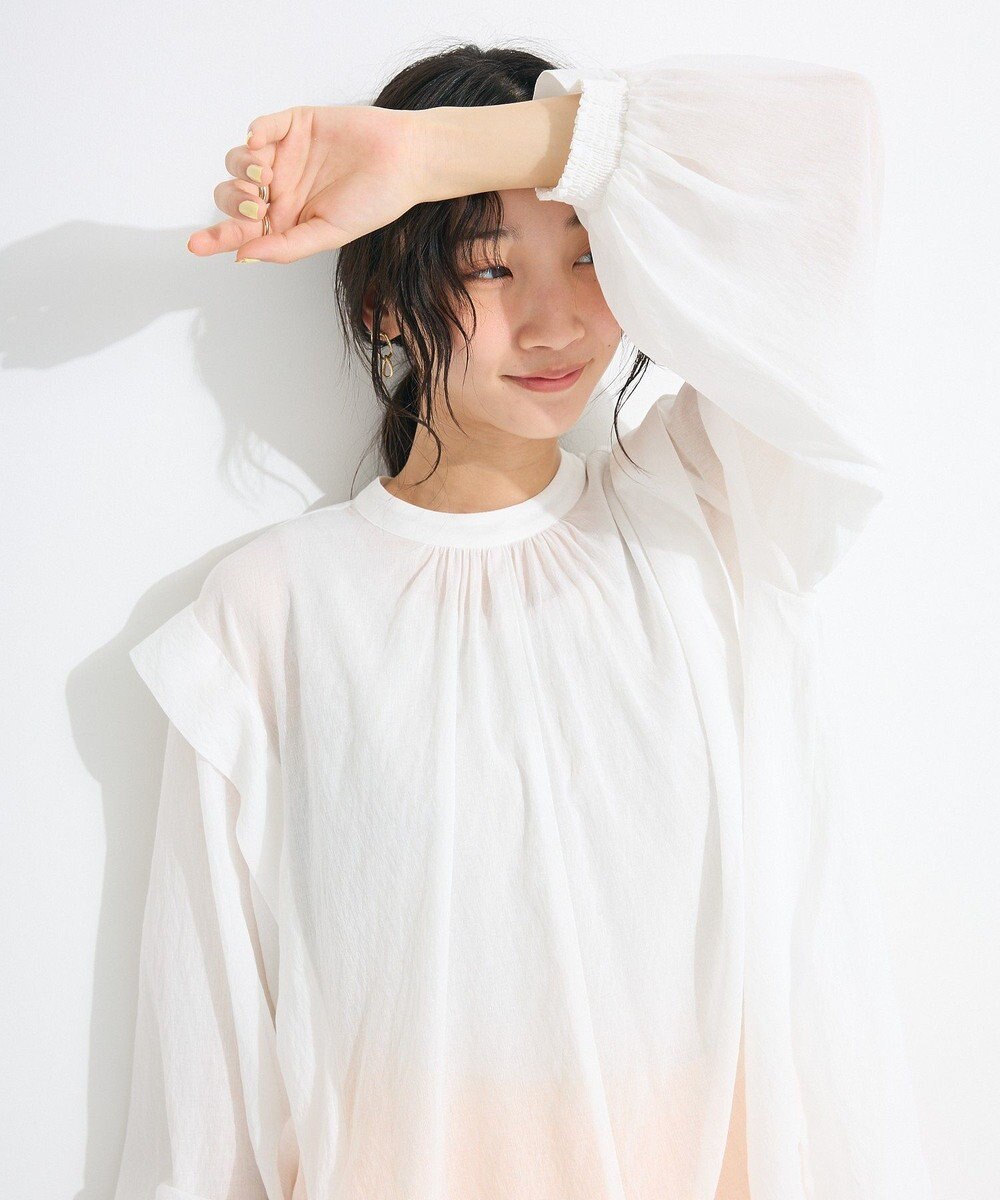 CRAFT STANDARD BOUTIQUE ヴィンテージボイルショルダータックブラウス 