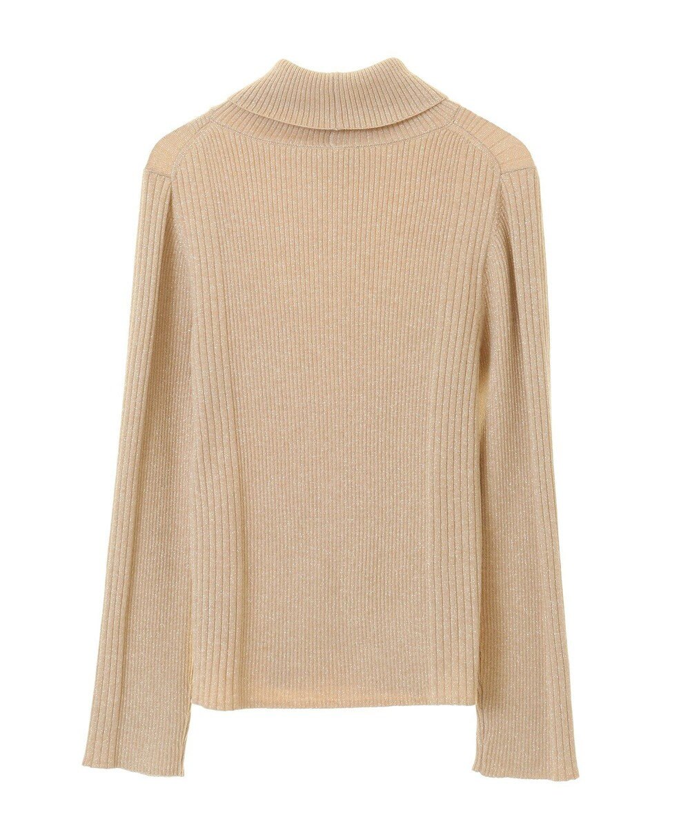 earth music&ecology ラメタートルネックニットプルオーバー 