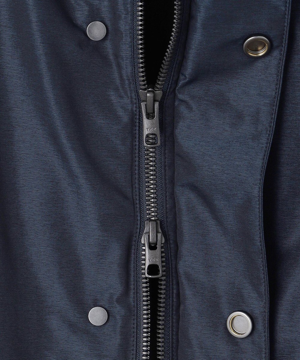 GOTAIRIKU 【ビジネスで着用可】メランジシャンブレー フーデッドブルゾン 