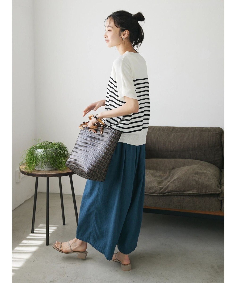 CRAFT STANDARD BOUTIQUE 【キナリノ別注】リネンレーヨンワイドパンツ 