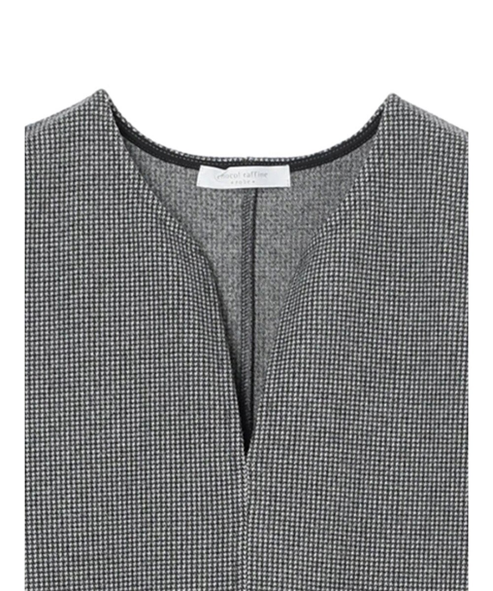 Green Parks 柄圧縮ポンチキーネックジャンスカ 