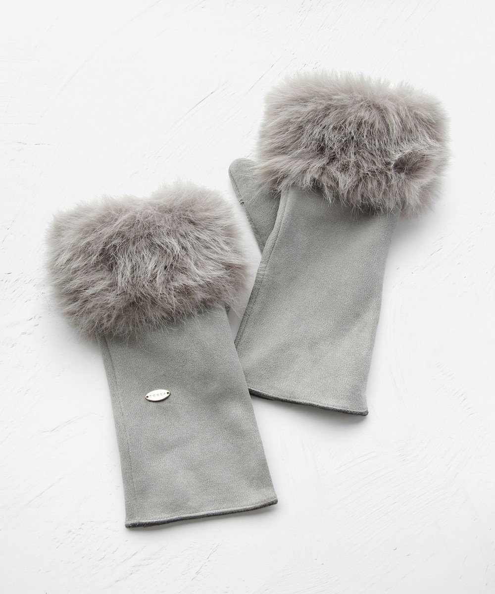 TOCCA 【百田夏菜子さん着用】FAKE SUEDE FUR HANDWARMER 手袋 