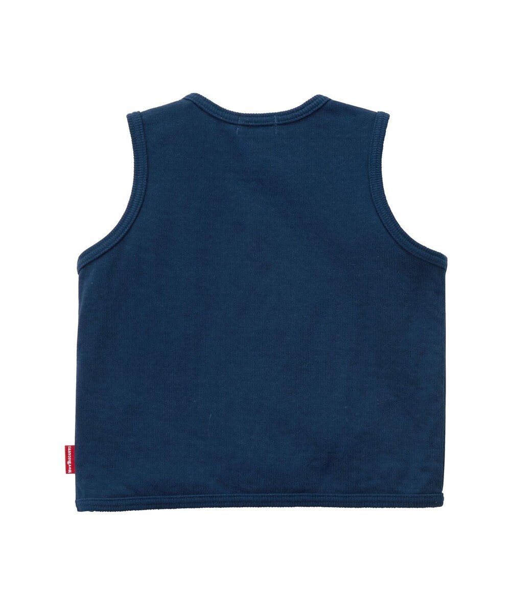 MIKI HOUSE HOT BISCUITS 【70-110cm】 接結天竺素材 ベスト 