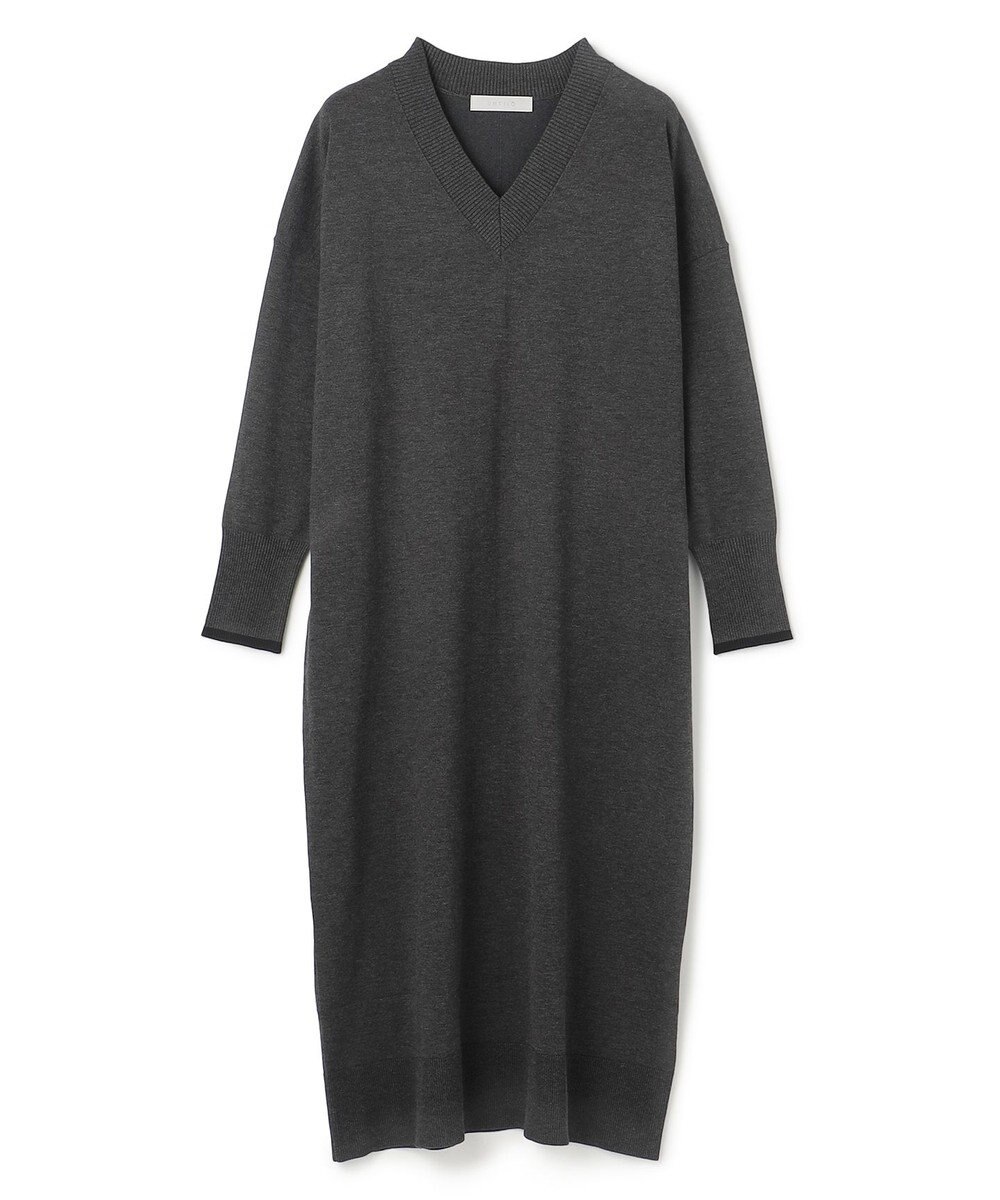 UNFILO 【野呂佳代さん着用】マイビューティニット Ｖネックワンピース 