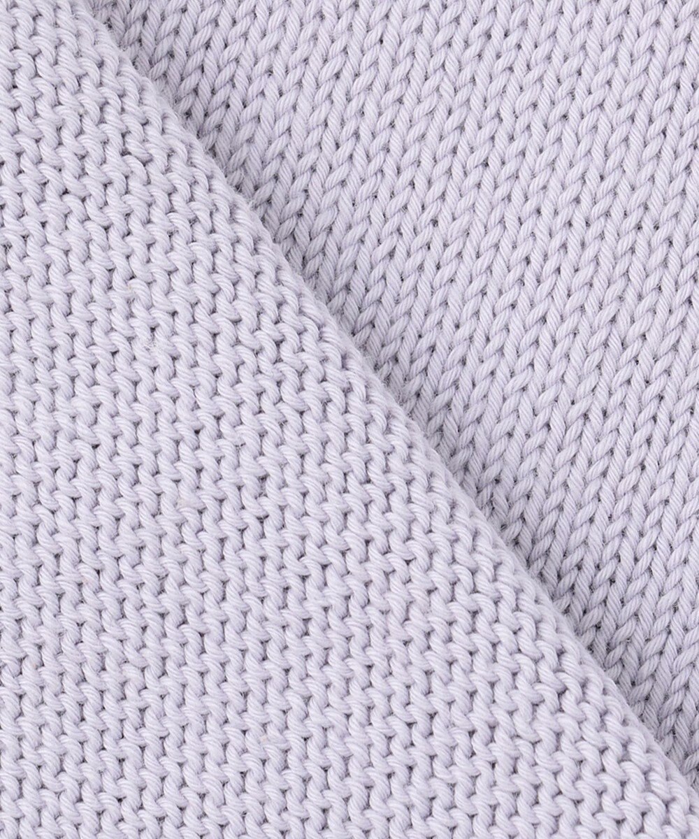 自由区 【XSサイズ～/洗える】コットンブレンドコード Vネックニット 