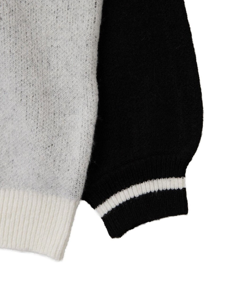 WEGO ナンバリングラインフラッフィーニット 