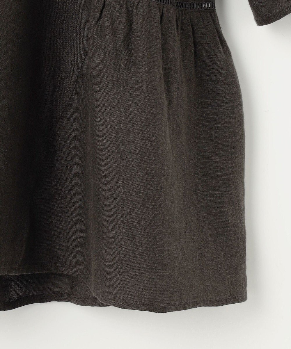 23区 L 【洗える】LIBECOリネン ティアード チュニック ブラウス 