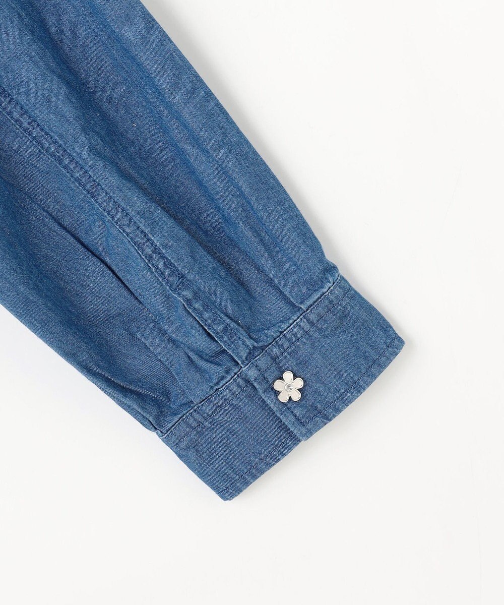 組曲 KIDS 【150-160㎝】 フラワーボタンデニムジャケット 