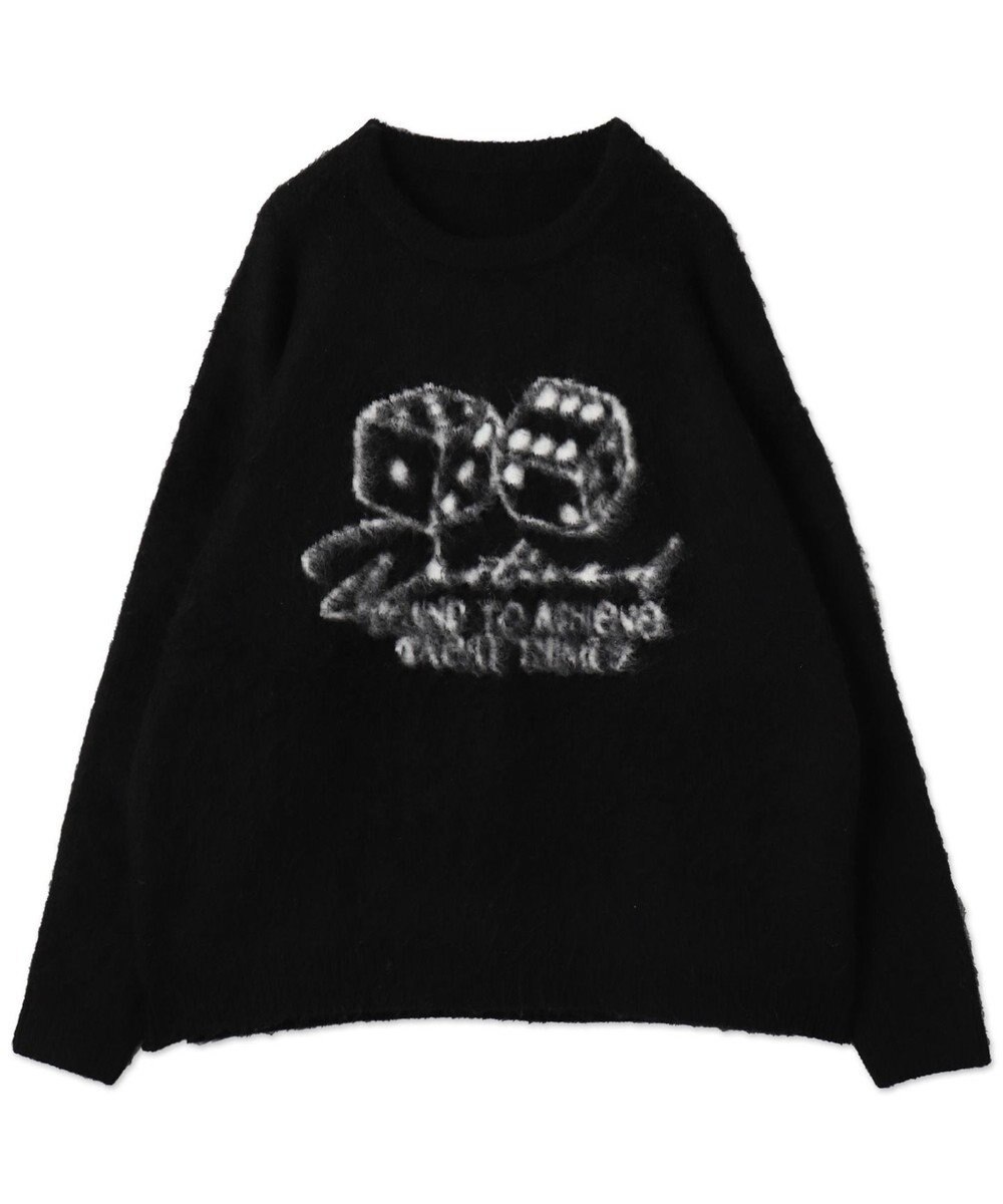 WEGO 【ユニセックス着用ITEM/MLサイズ展開】シャギーグラフィックプルオーバー 