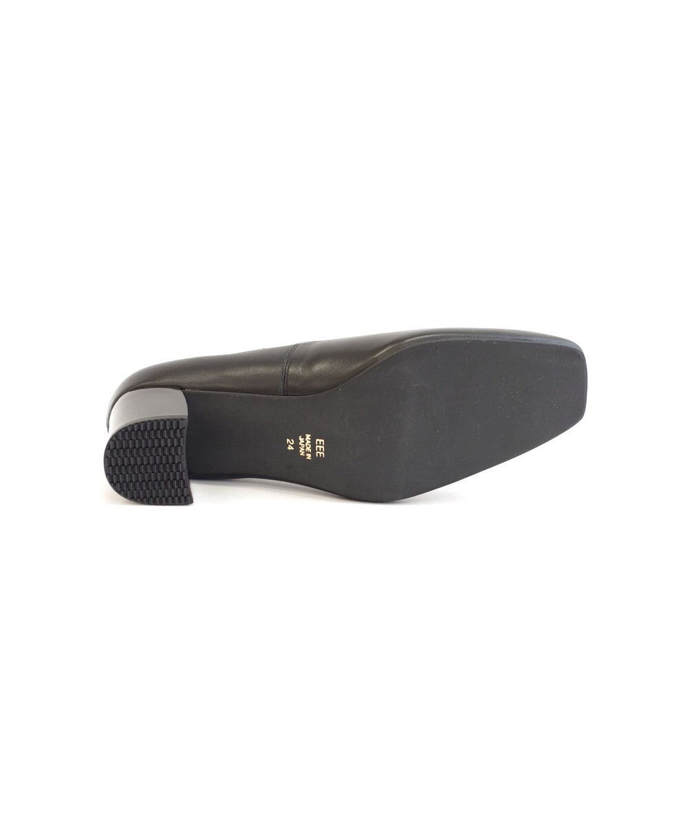 Pointer 日本製 バックルモチーフスクエアトゥパンプス 