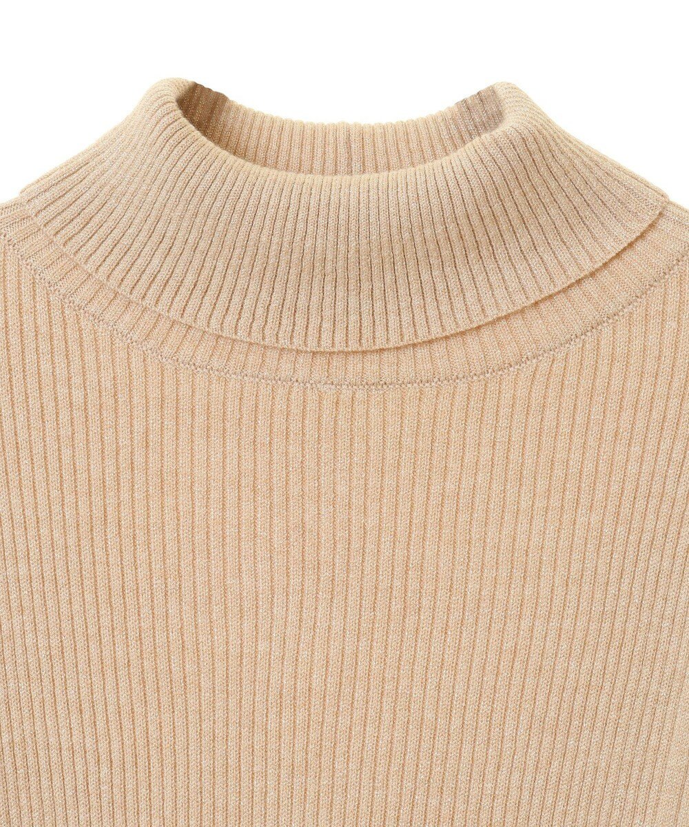 earth music&ecology ラメタートルネックニットプルオーバー 