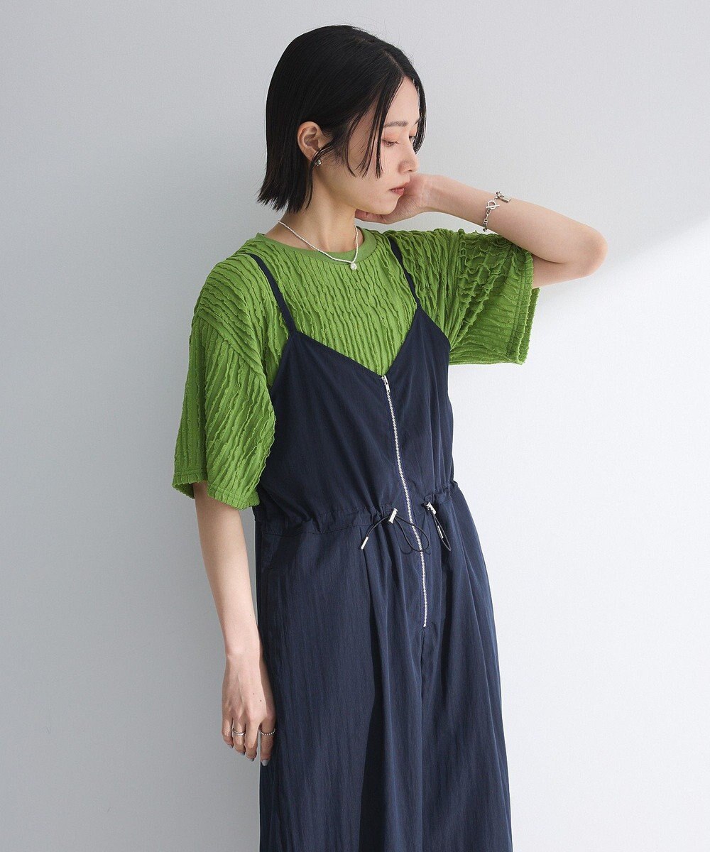 Green Parks ５分袖フリルカットプルオーバー 