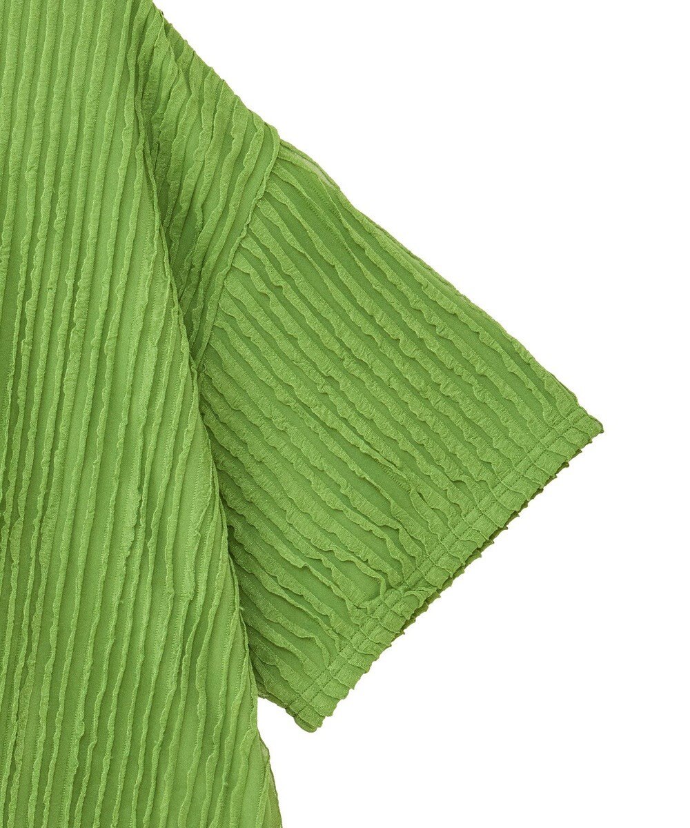 Green Parks ５分袖フリルカットプルオーバー 