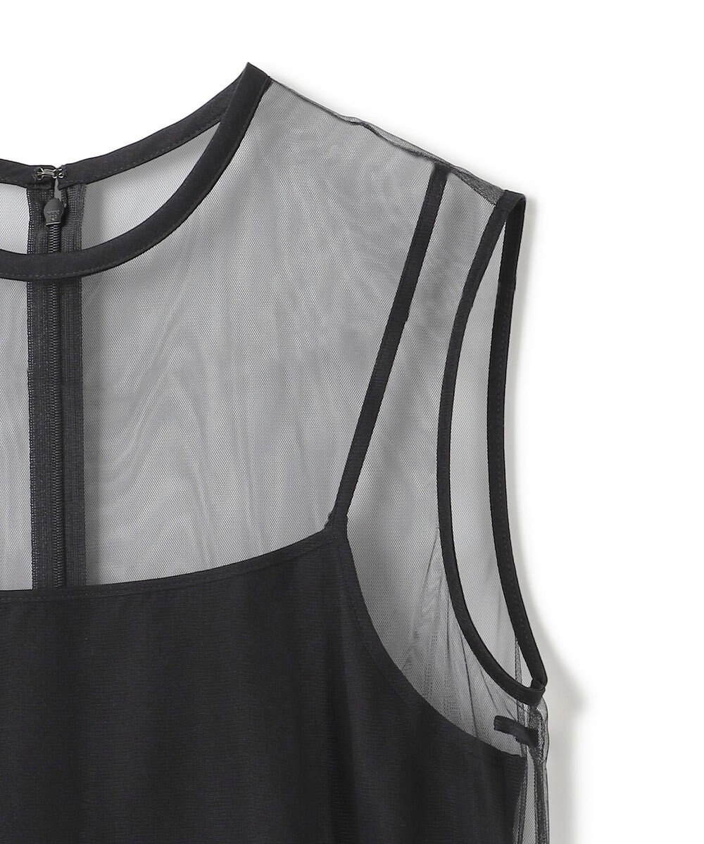 BEIGE， 【洗える・GISELe 4月号掲載】KALMIA / ノースリーブチュールドレス 