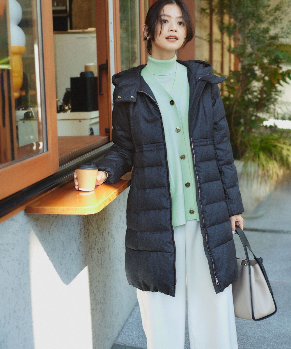 組曲 T/Rツイルストレッチ ワイドパンツ 