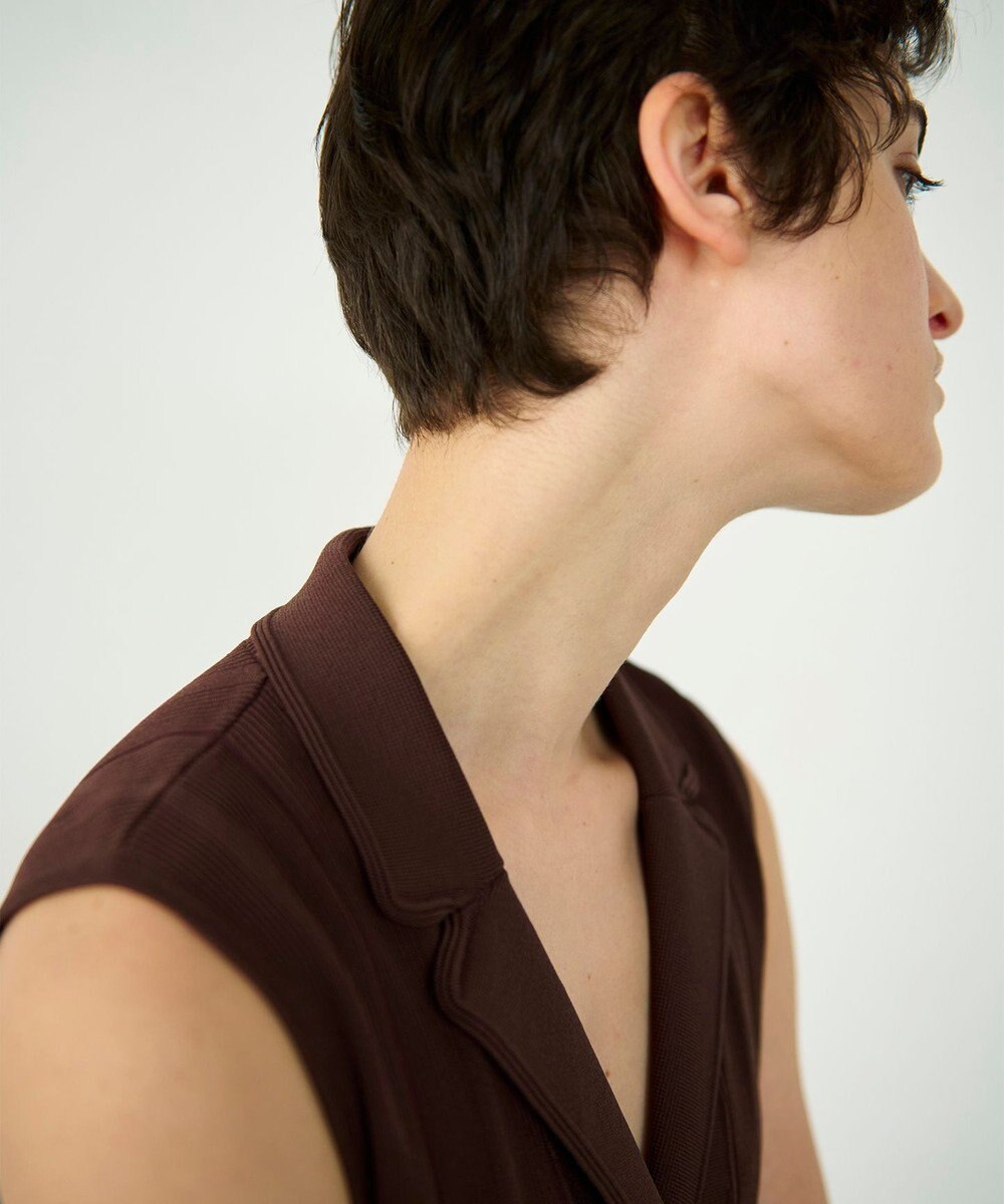 GRACE CONTINENTAL ダブルフロントニットジレ 