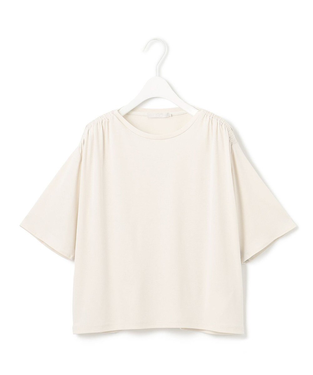 ICB 【接触冷感・UVケア・洗える】 ハイツイストスムース デザインカットソー 