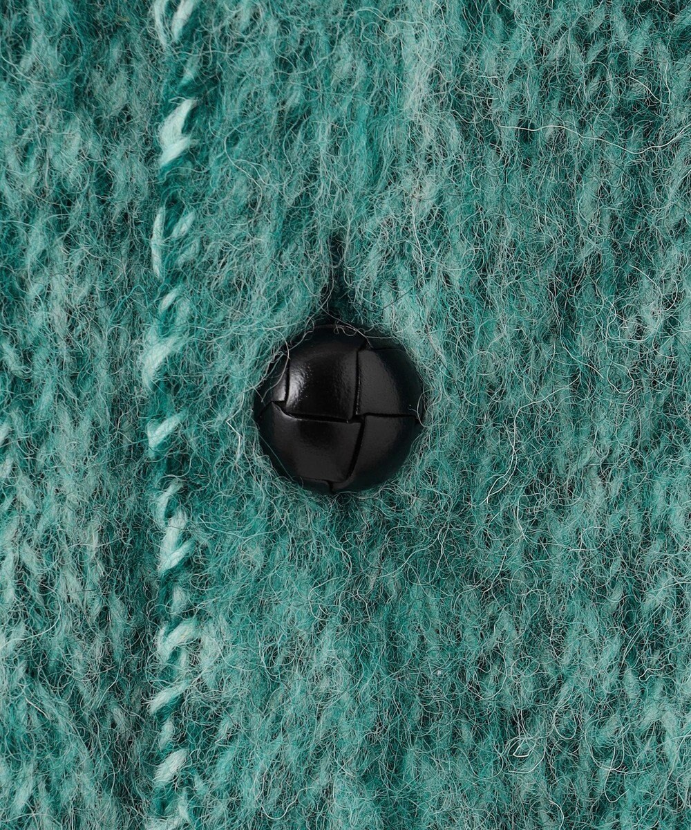 J.PRESS MEN 【J.PRESS ORIGINALS】SHETLAND WOOL SHAGGY MOULINET COLOR SADLE CARDIGAN / JAPAN MADE 