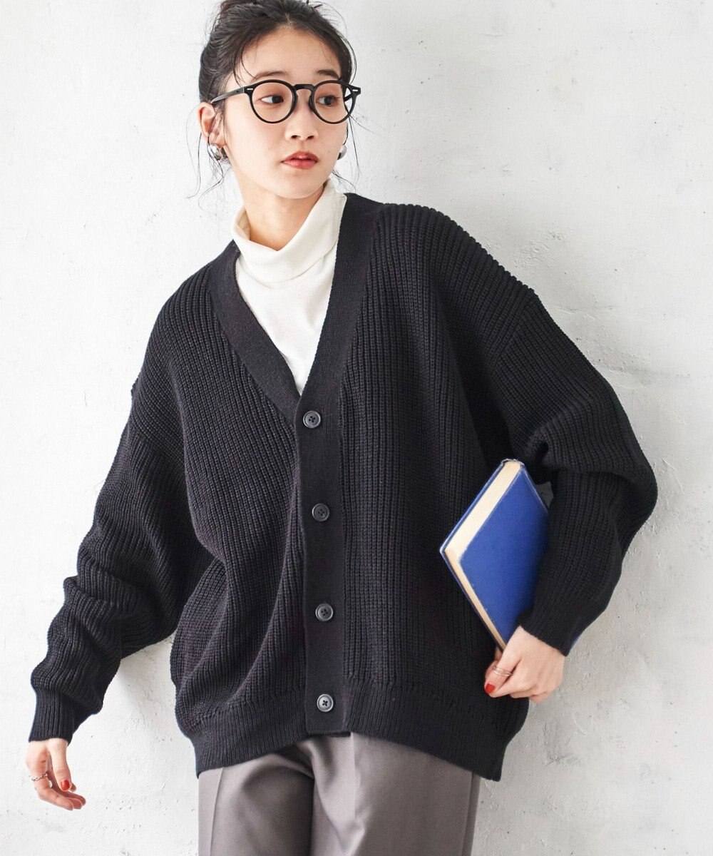 WEGO オーバーフィットカーディガン 
