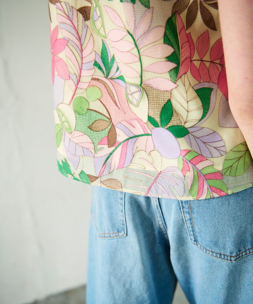GRACE CONTINENTAL フルーツ刺繍トップ 