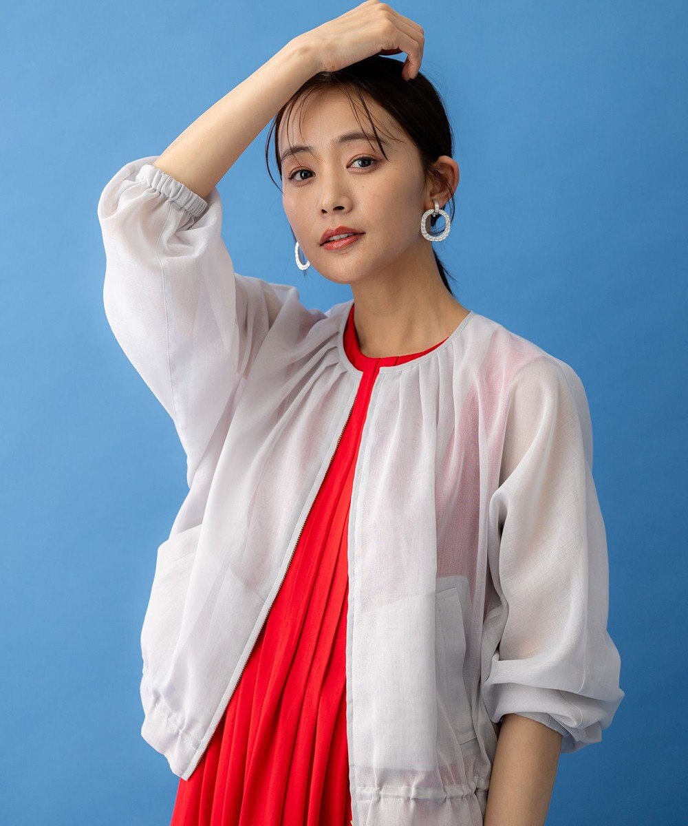 組曲 L カラーボイルノーカラー ブルゾン 