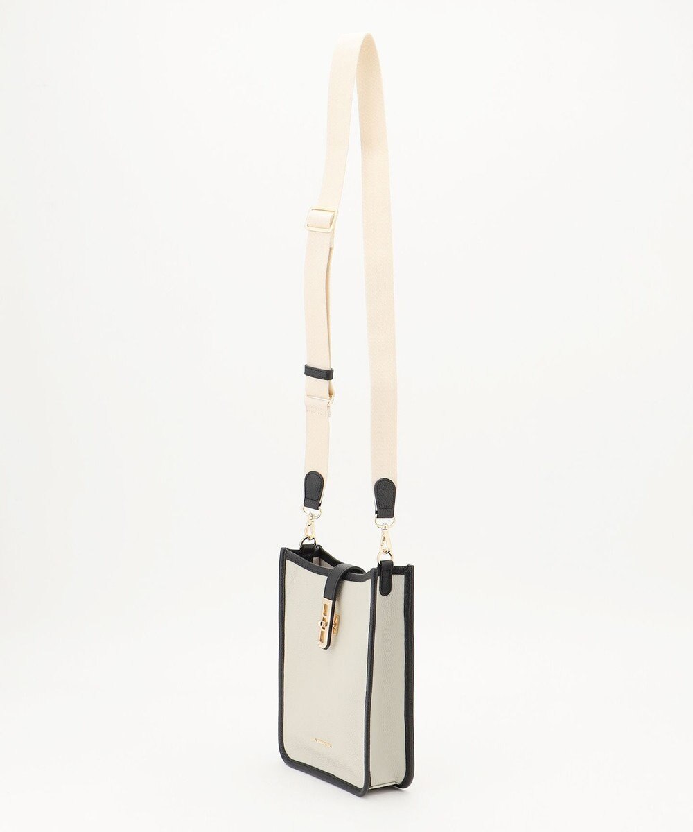 LA BAGAGERIE スクエアレザーミニショルダーバッグ 