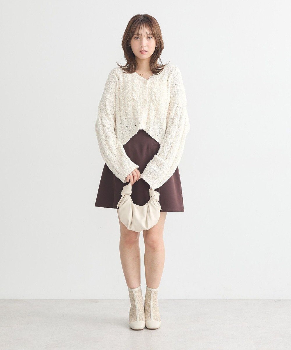 earth music&ecology ポコポコケーブルカーディガン 