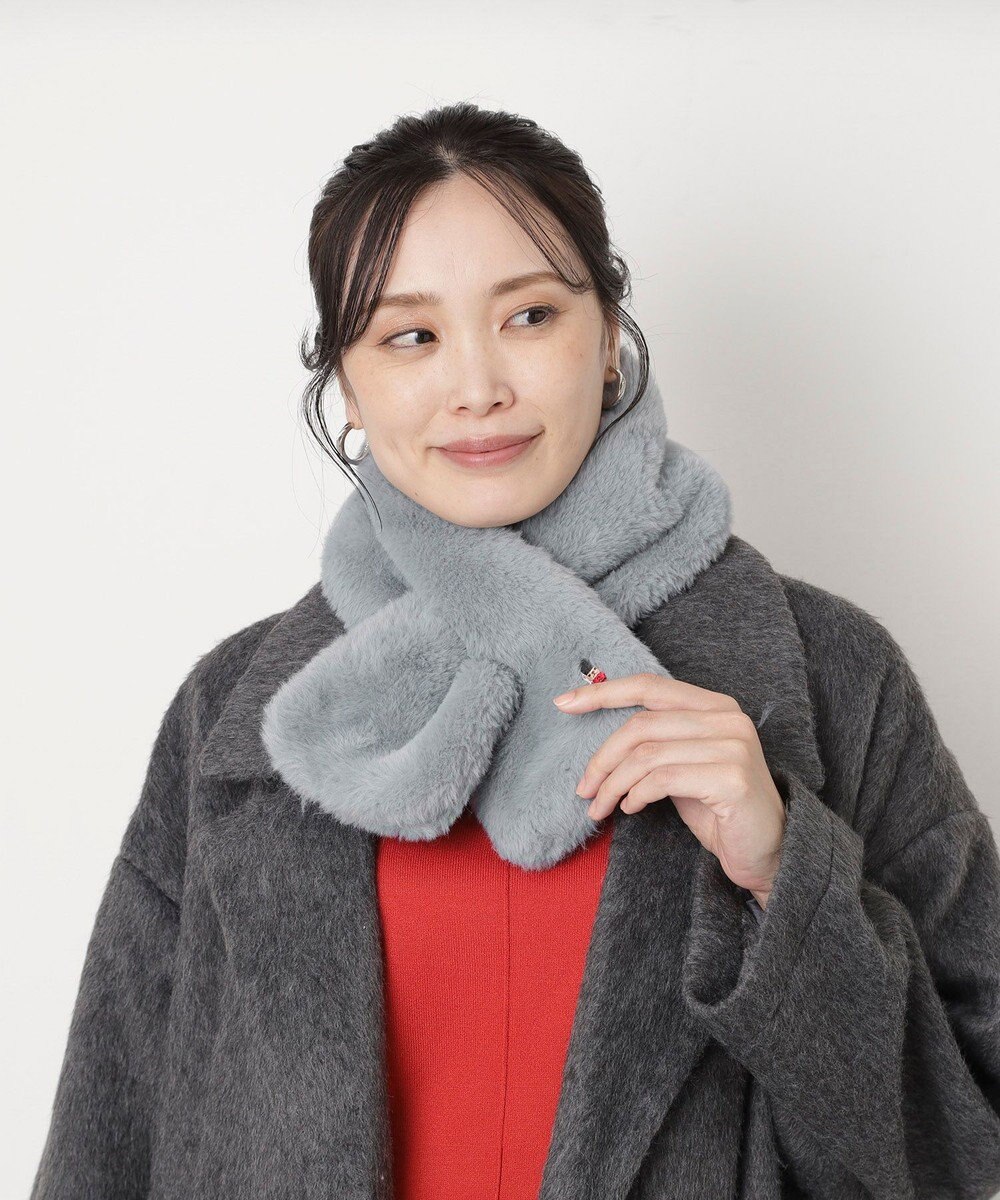 MOONBAT MACKINTOSH PHILOSOPHY(マッキントッシュ フィロソフィー）バッキンガムベア フェイクファー プチマフラー 