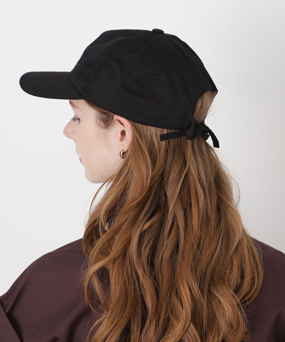 MOONBAT ポール & ジョー (PAUL & JOE ACCESSOIRES) ロゴ刺繍 リボン キャップ 