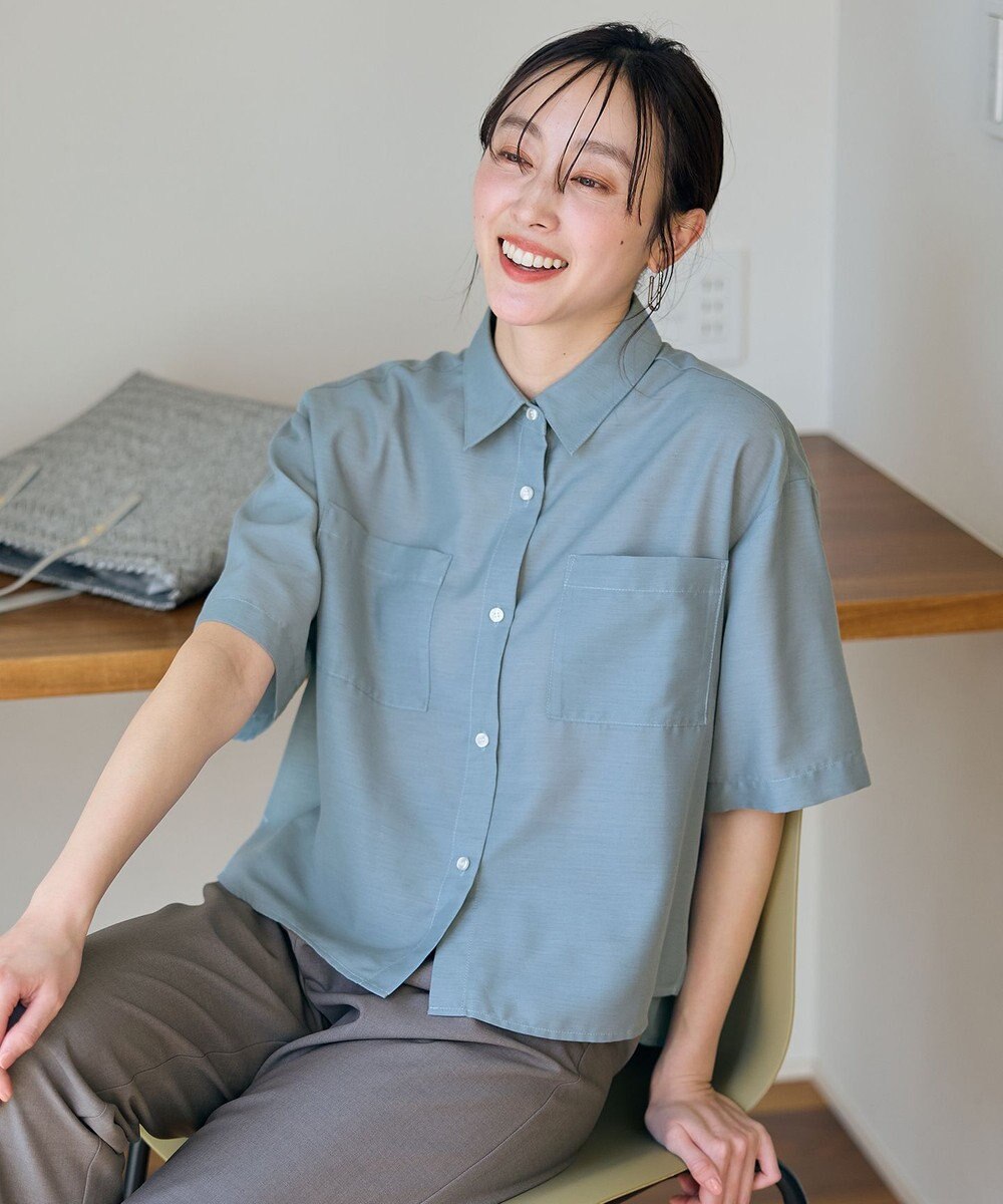 ANY シアーテックリネンシャツ 