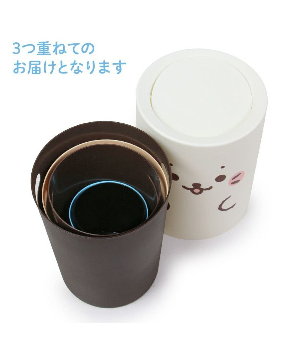 Mother garden しろたん お友達  顔ぼん  ダストボックス ３個セット《しろたんL / らっこいぬＭ / らむねS 》 