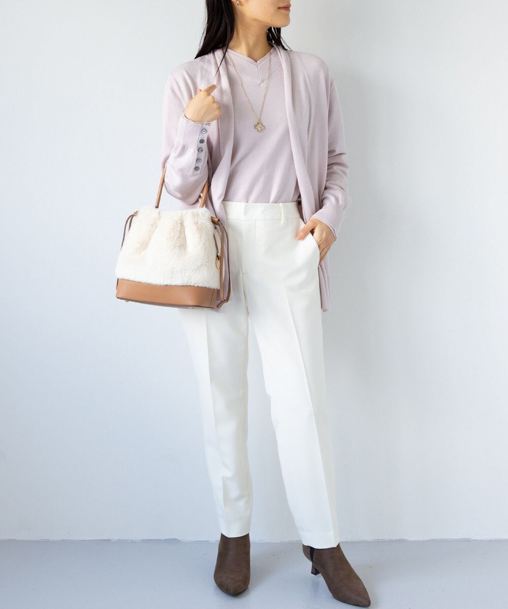 組曲 ファーバケットコンビ バッグ 