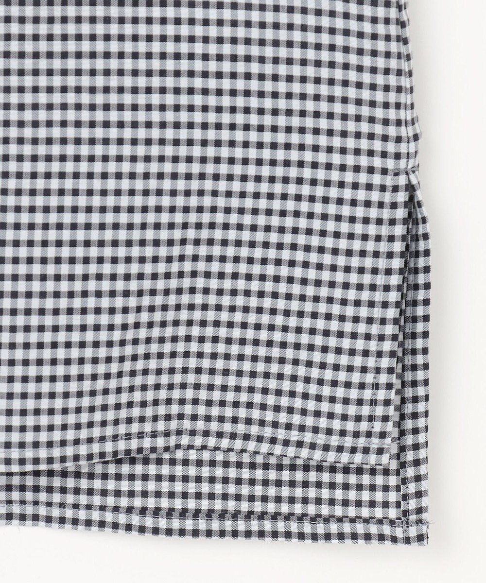 J.PRESS LADIES 【洗える】バイカラーギンガム&ストライプ ブラウス 